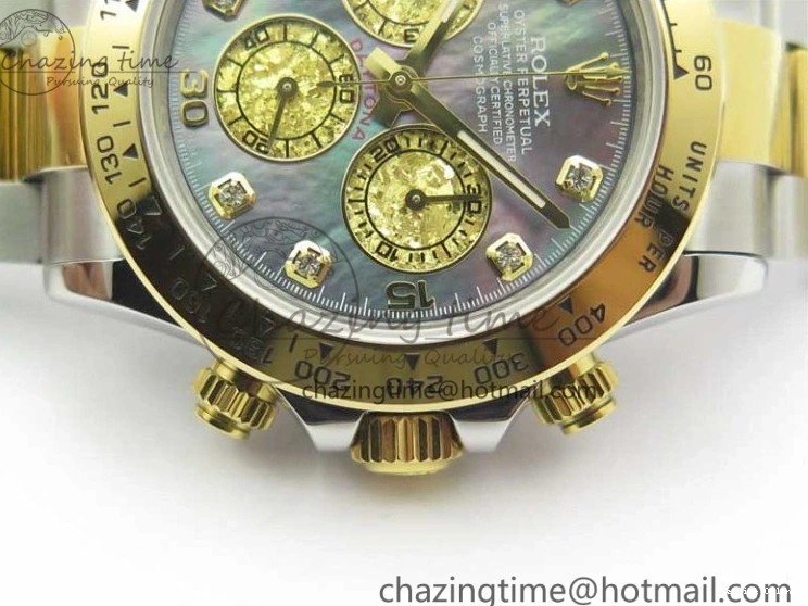 0225 Tailored Daytona 116509 SS YG BLF Best Edition Gay MOP Dial on SS YG Bracelet A 2977